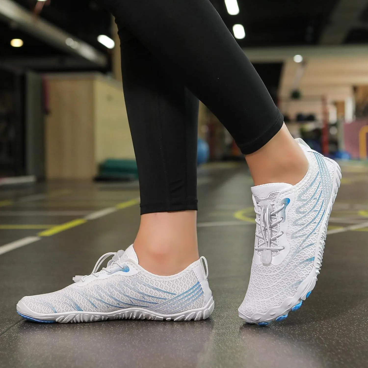 Breathable Barefoot Shoes for Women Men, Quick Dry Zero Drop Trail Running Shoes, Outdoor Athletic Hiking Sports Footwear Summer Beach Swim Surfing with Non-Slip Sole & Wide Toe Box
