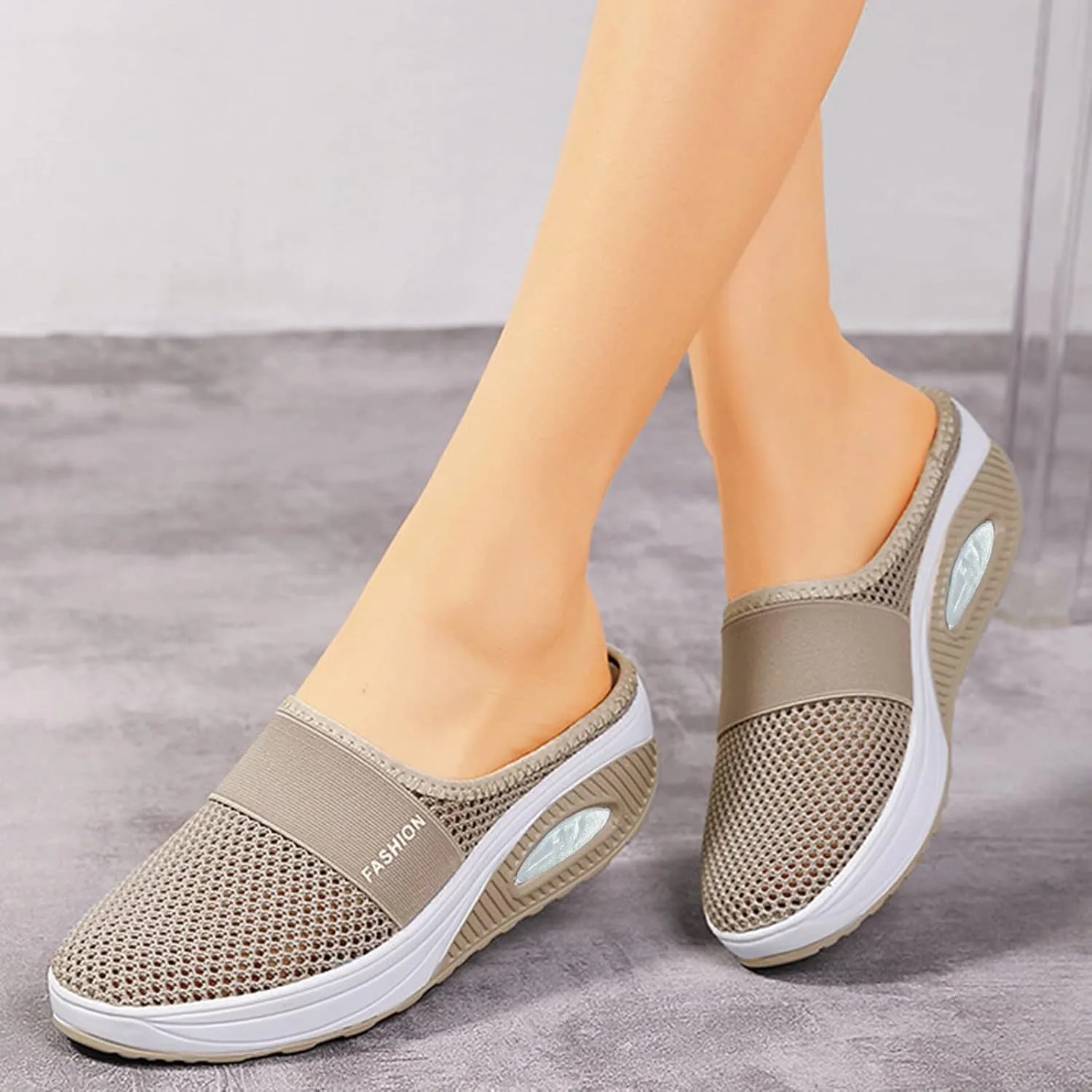 Cathalem Orthopedic Sneakers for Women, Women's Air Cushion Slip-On Walking Shoes Orthopedic Diabetic Walking Shoes