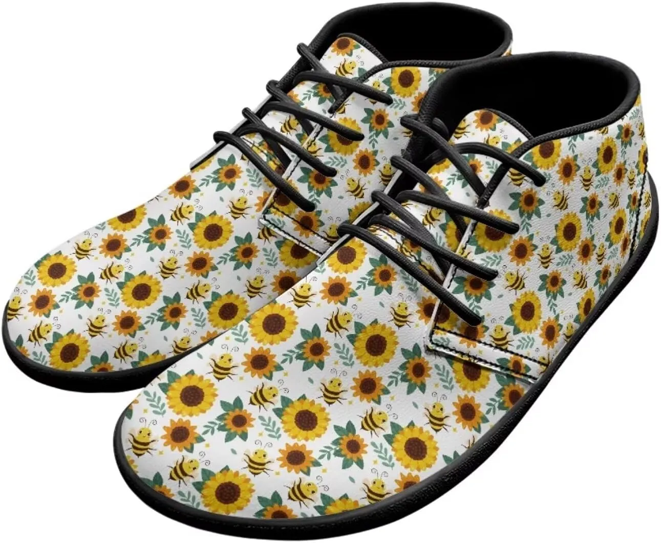 Forchrinse American Flag Mens Boots Mid Top Fashion Sneakers Leather Lace up Ankle Boots Walking Driving Shoes with Eva Sole