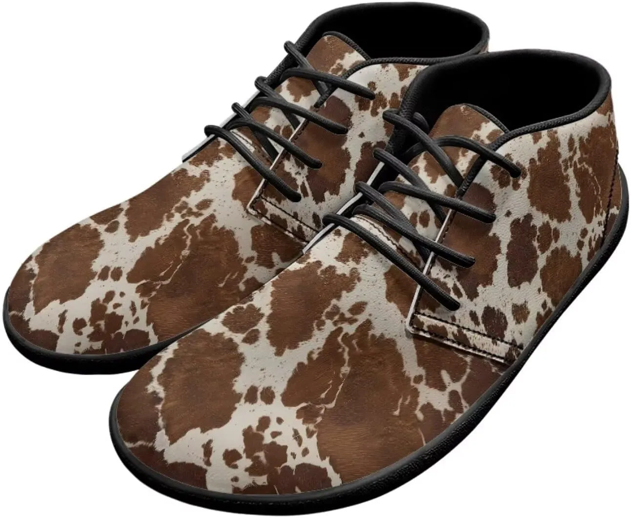 Forchrinse Blood Skull Print Mens Causal Flat Leather Shoes Slip on Mid Top Walking Shoes Dark Gothic Sneakers for Men Fashion Chukka Boots
