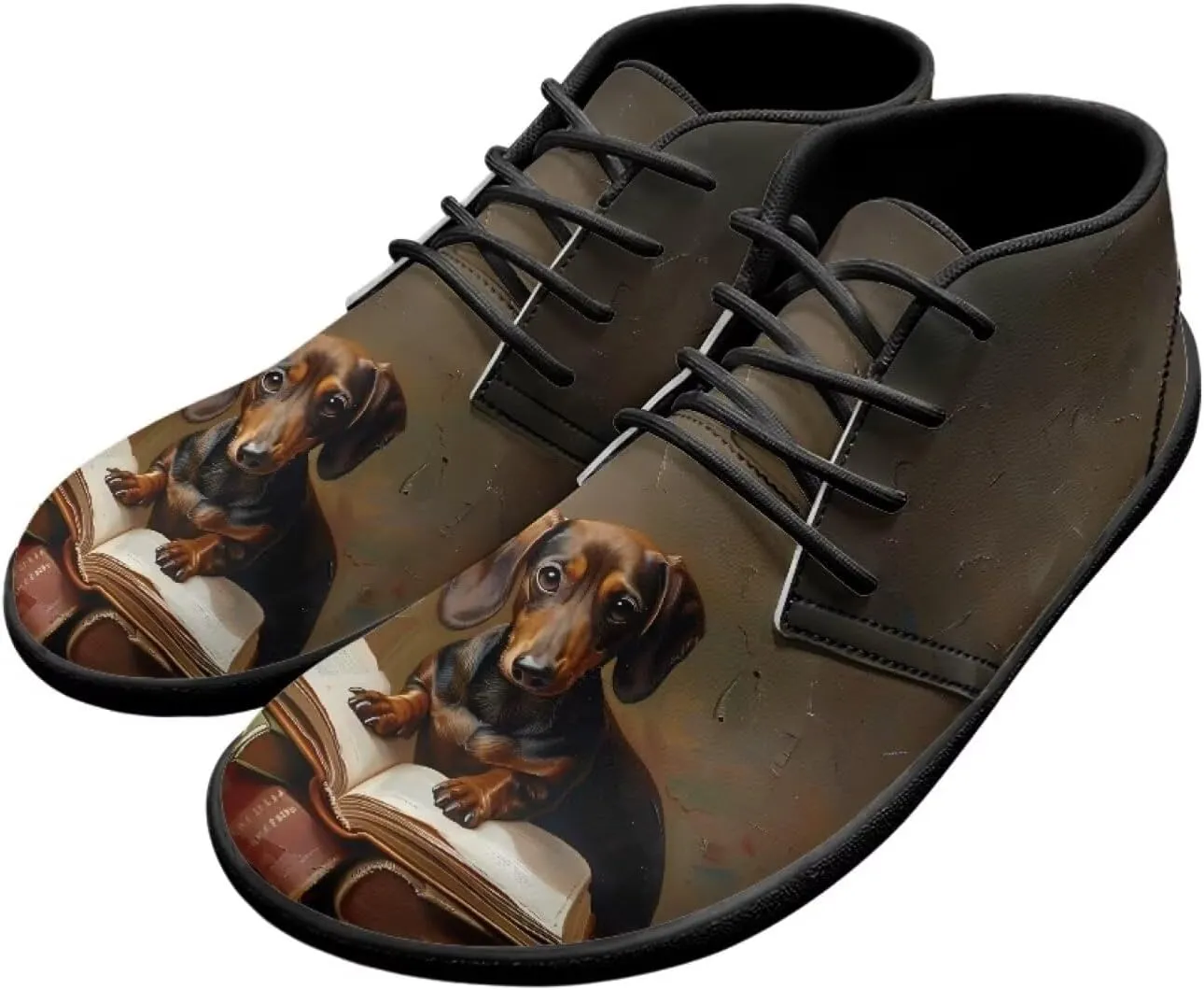 Forchrinse Blood Skull Print Mens Causal Flat Leather Shoes Slip on Mid Top Walking Shoes Dark Gothic Sneakers for Men Fashion Chukka Boots