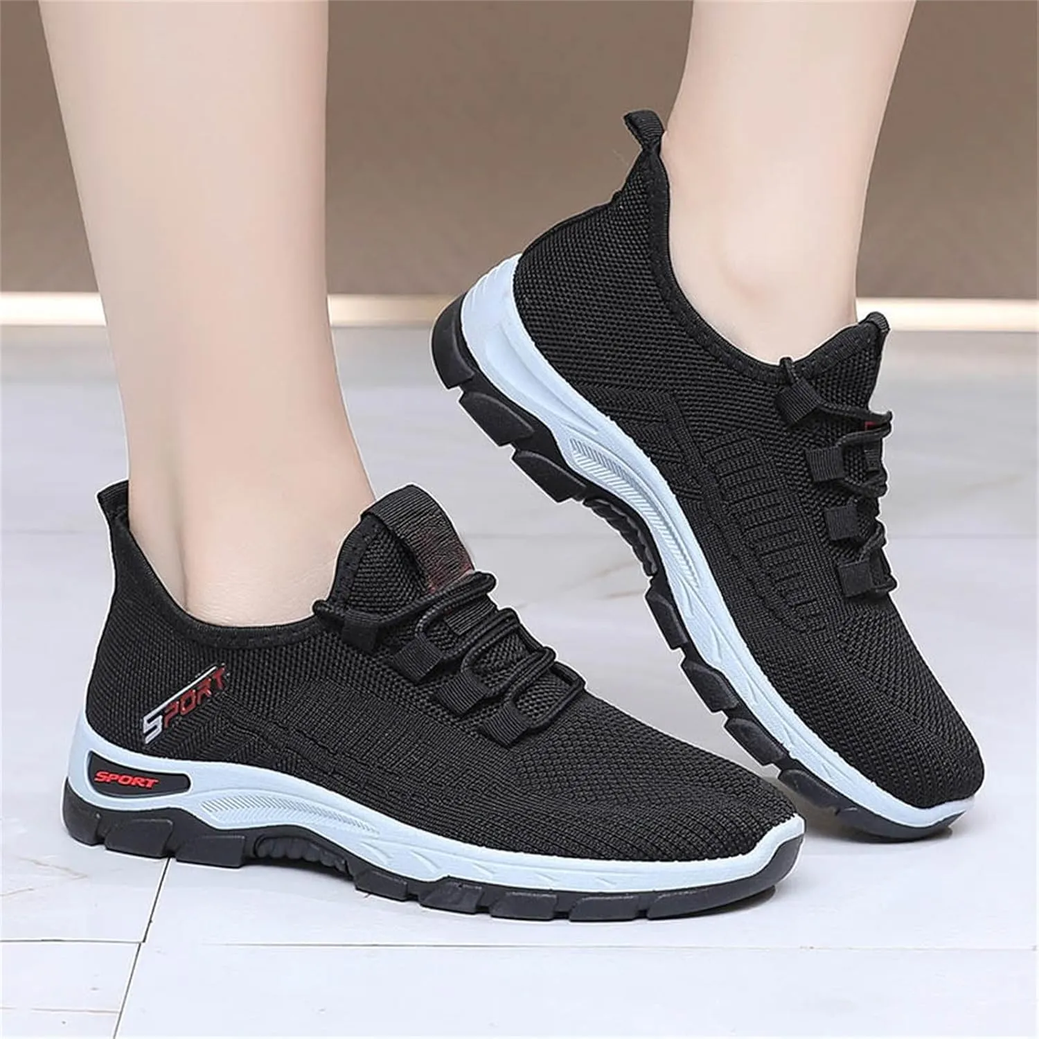 Ortho Running Shoes for Women Men Plantar Fasciitis Orthopedic Sneakers,Lightweight Breathable Mesh Knitted Hiking Shoes,Outdoor Arch Support Tennis Athletic Non Slip Sneakers with Wide Toe Box