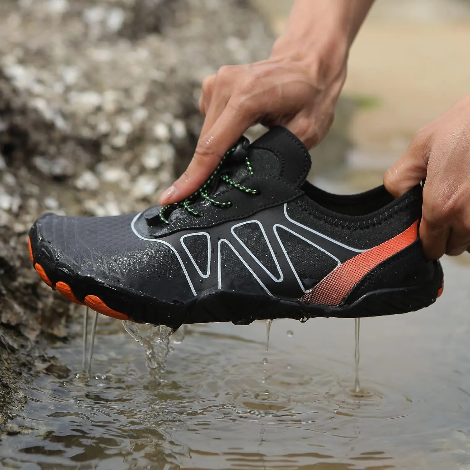 Water Shoes for Women Men Lightweight Breathable Non Slip Barefoot Shoes Athletic Grounded Shoes Quick Dry Wide Toe Box Shoes Beach Swim Pool Hiking Sport Shoes for Running Riding Climbing Swimming
